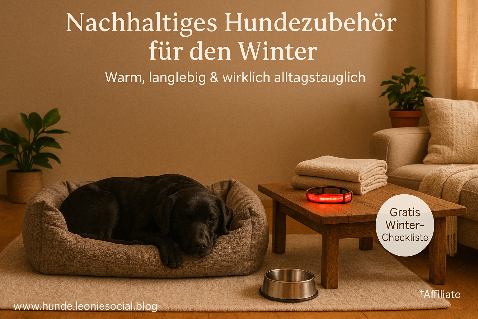 Nachhaltiges Hundezubehör für den Winter – grün durch die kalte Jahreszeit